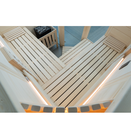 Harvia Arktis Infra+ | Massief sauna infrarood sparrenhout binnensauna kit | 232 x 206 x 204 cm (B/D/H)