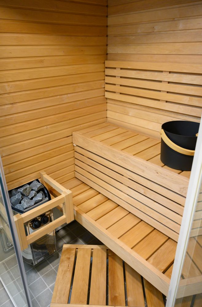 Harvia SIRIUS hoekversie| Badkamer sauna kit | SC1111K / SC1212K / SC1412K