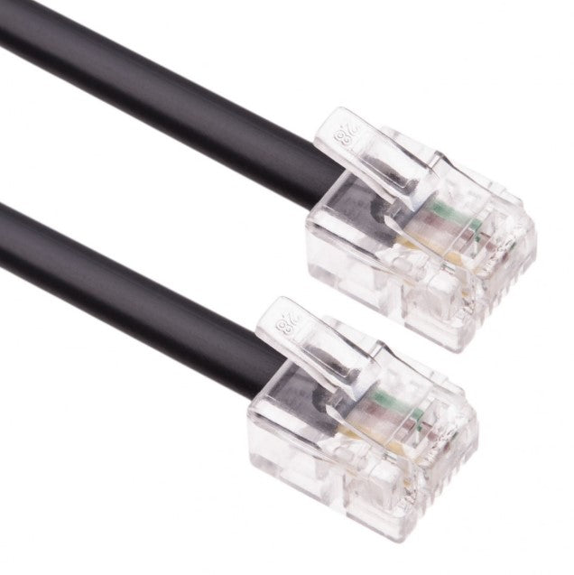 Harvia datakabel RJ16 4P4C 200 mm zwart | SP679