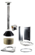 Harvia schoorsteen accessoire set voor platte daken | WHP-ASSYM / WHP-ASSYMM