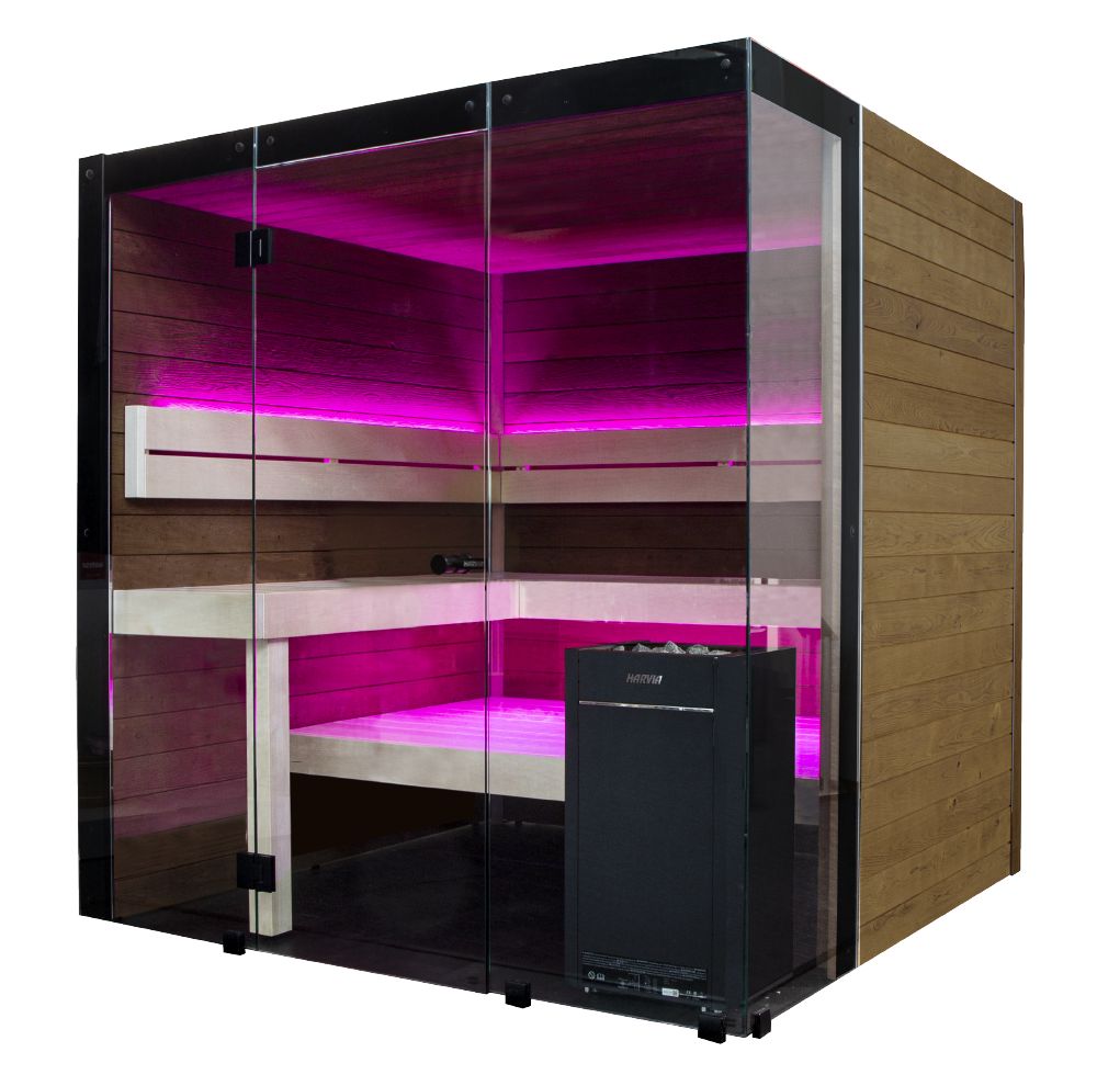Harvia Blok 2020 ALD | Binnensauna elzenhout kit | 200 x 200 (D x B) | SHB2020ALD / SHB2020ALDL