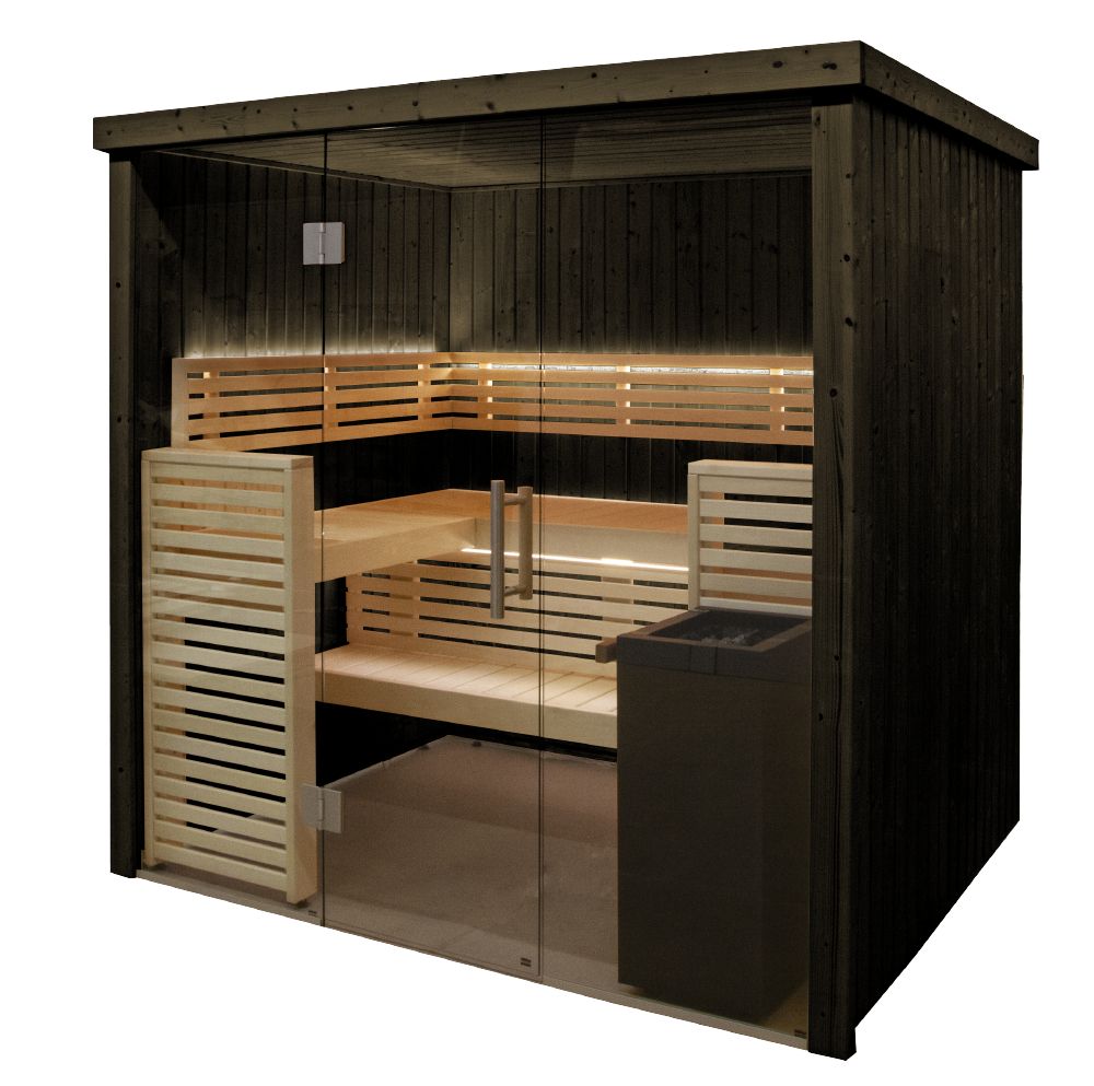 Harvia Fenix Sauna mit Formula |  Innensauna  Bausatz | SHF1620S / SHF2020S