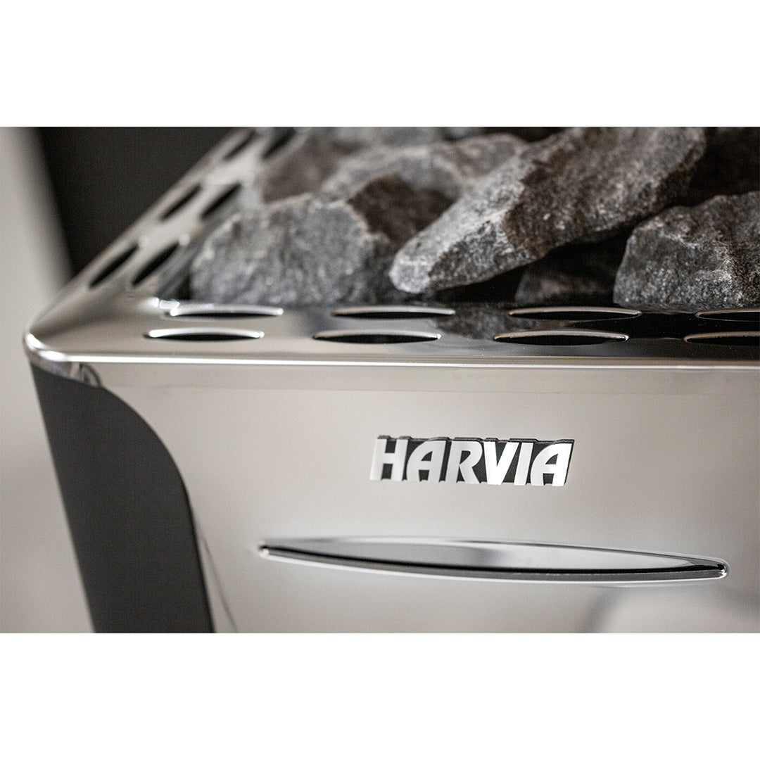 Harvia 20 Pro | Saunakachel hout complete set met BimSchV niveau 2 - inclusief schoorsteenset naar keuze &amp; 40 kg saunastenen | 14,3 kW 