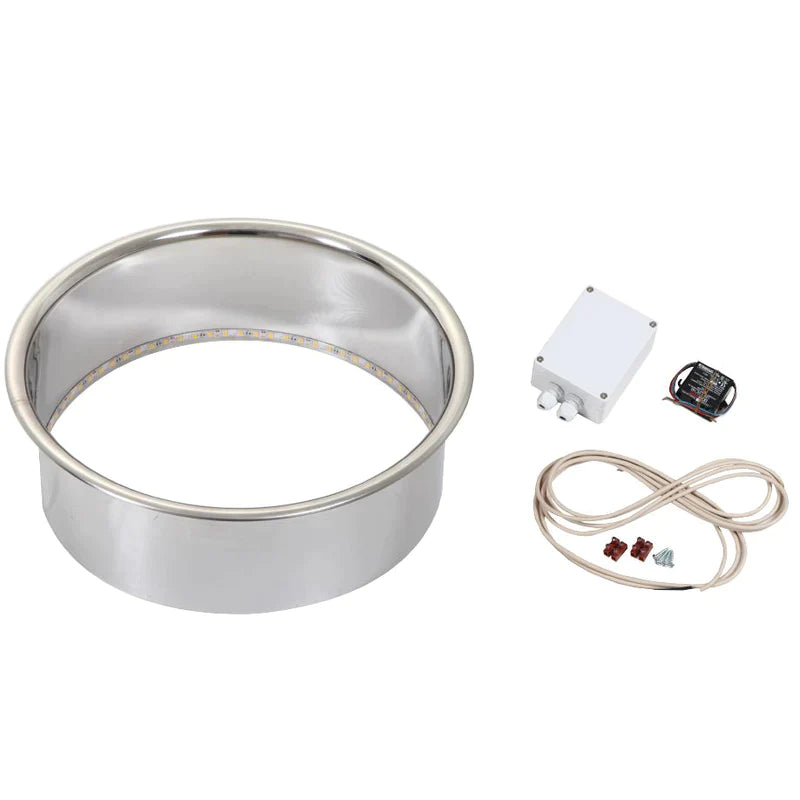 Harvia inbouwframe met LED | RVS bekleding voor Harvia GLOW / CILINDRO | HPC2L
